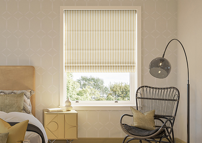 Lace Stripes, Treasure - Roman Blind - Image 3